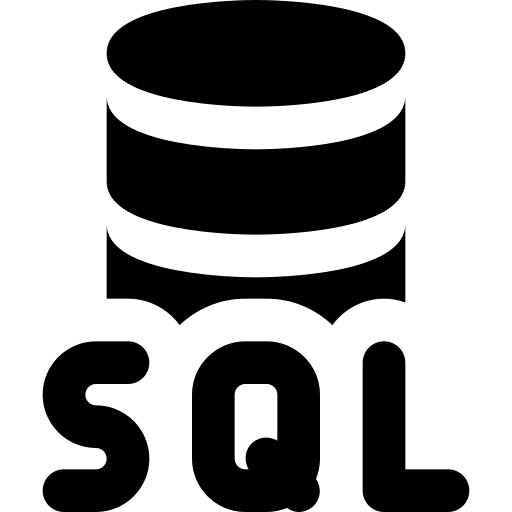 logo SQL blanc et noir
